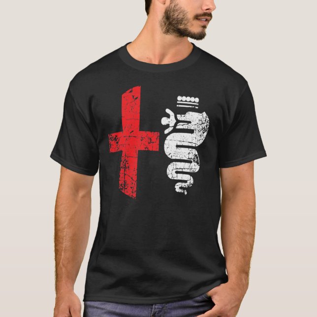 Alfa Car Drivers Stylish Grunge Logo Classic T-Shi T-Shirt (Front)