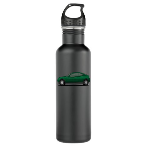 Alfa R GTV Single side view Illustration _ Green B Stainless Steel Water Bottle