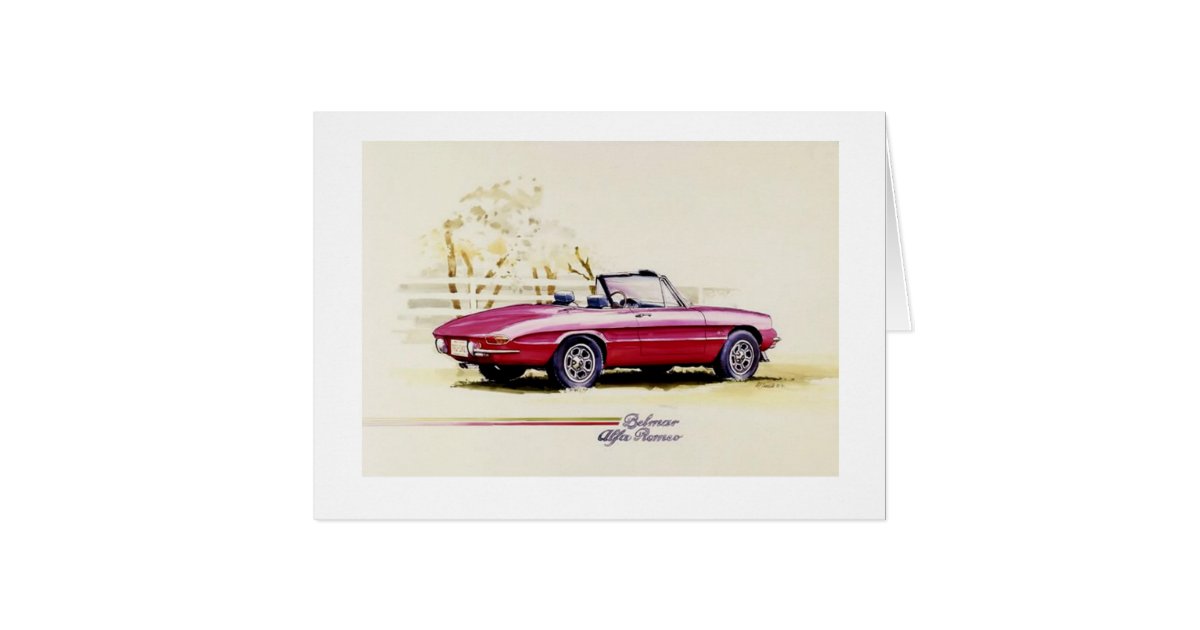 Alfa Romeo Card | Zazzle