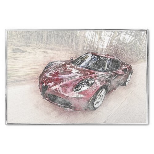 Alfa Romeo Classic Car Decoupage Tissue Paper