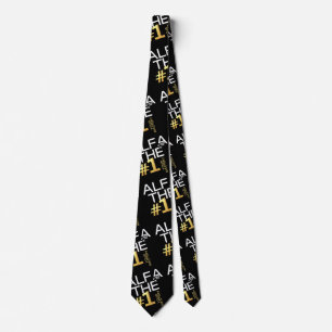 "ALFA THE #1" by PEAF DOVE© Billionaire  Neck Tie