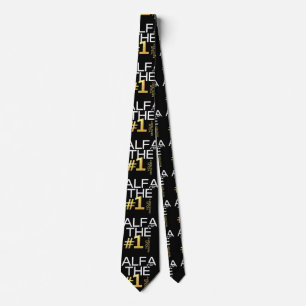 "ALFA THE #1" by PEAF DOVE© Billionaire  Neck Tie