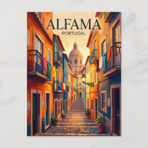 Alfama District Portugal Postcard