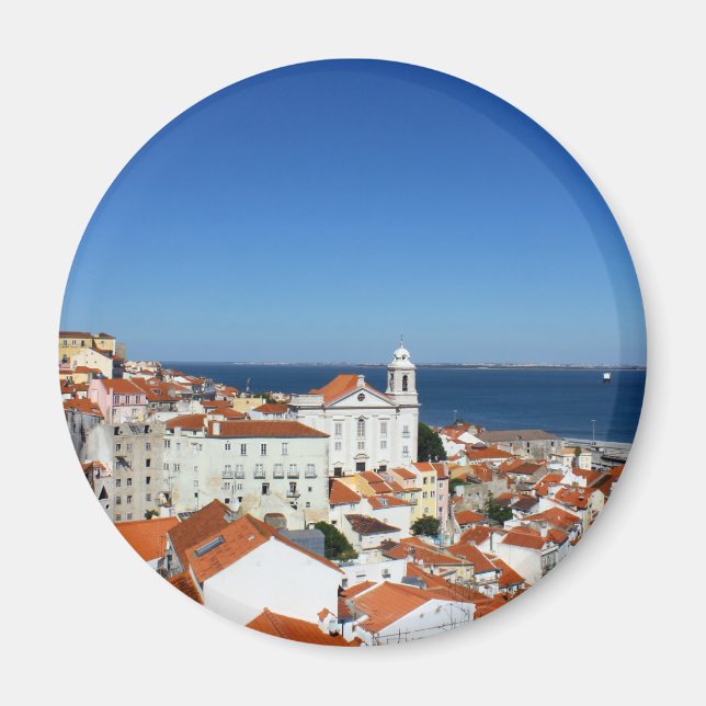 Alfama, Lisbon, Portugal Magnet (Front)
