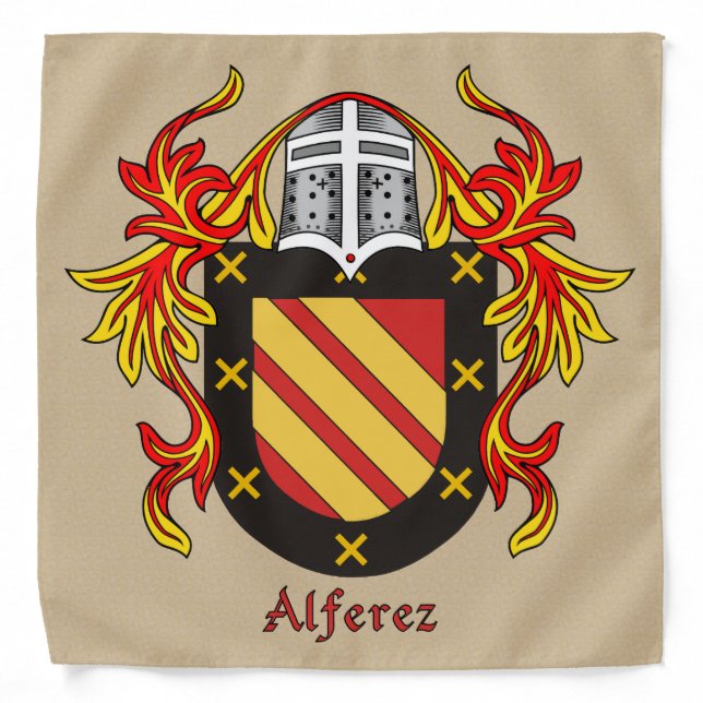 Alferez Historical Coat of Arms Bandana (Front)