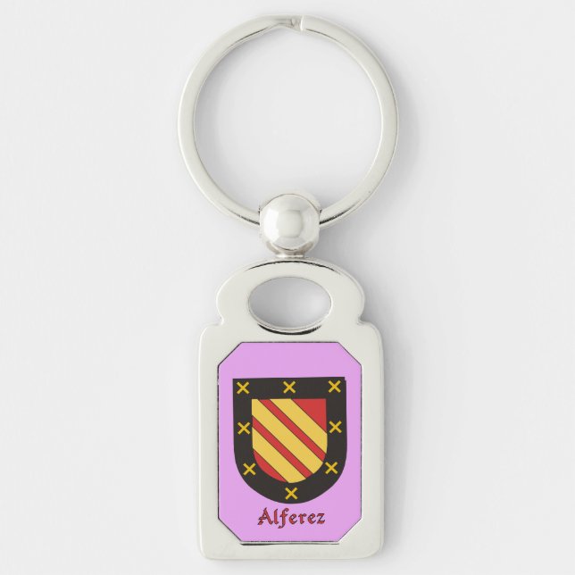 Alferez Historical Shield Keychain (Front)