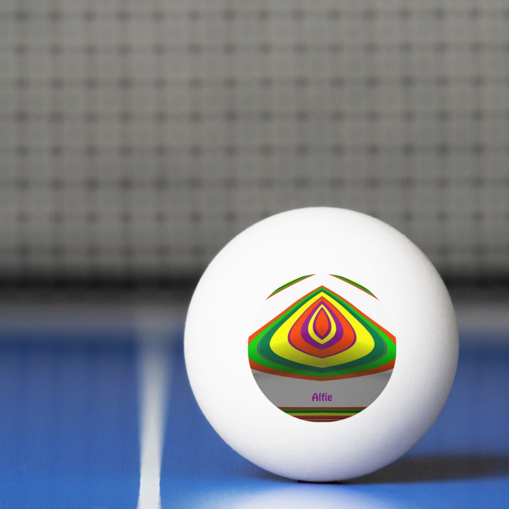 Disover ALFIE - Easily Recognized - Multicolour - Ping Pong Ball