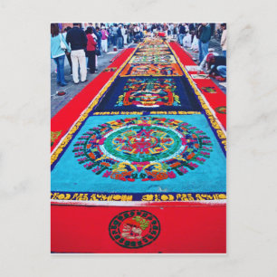 Alfombras de La Antigua 2 Postcard
