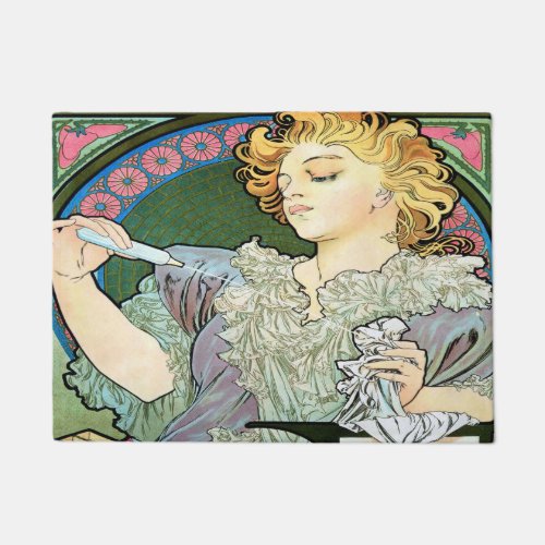 Alfons Mucha 1896 Lance Parfum Rodo Doormat