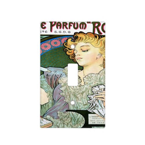 Alfons Mucha 1896 Lance Parfum Rodo Light Switch Cover