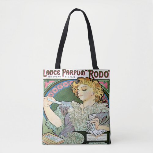 Alfons Mucha 1896 Lance Parfum Rodo Tote Bag