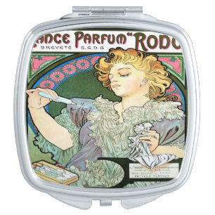 Alfons Mucha 1896 Lance Parfum Rodo Vanity Mirror