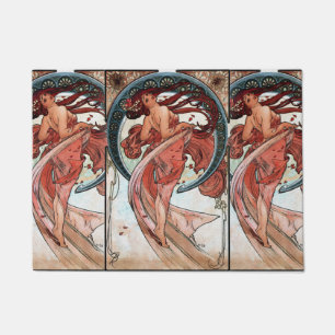 Alfons Mucha 1898 Dance Doormat