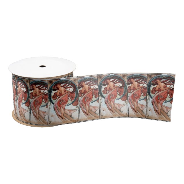 Alfons Mucha 1898 Dance Satin Ribbon (Spool)