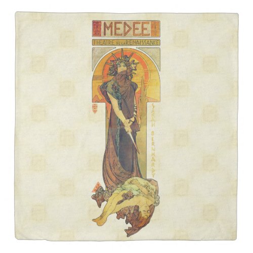 Alfons Mucha 1898 Medea Duvet Cover