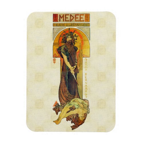 Alfons Mucha 1898 Medea Magnet