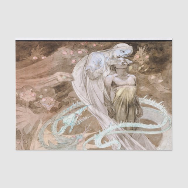 Alfons Mucha 1899 Le Pater Tissue Paper (Front)