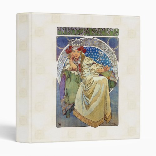 Alfons Mucha 1911 Princezna Hyacinta 3 Ring Binder