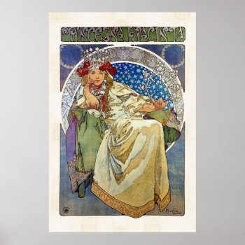 Alfons Mucha 1911 Princezna Hyacinta Poster by EndlessVintage at Zazzle