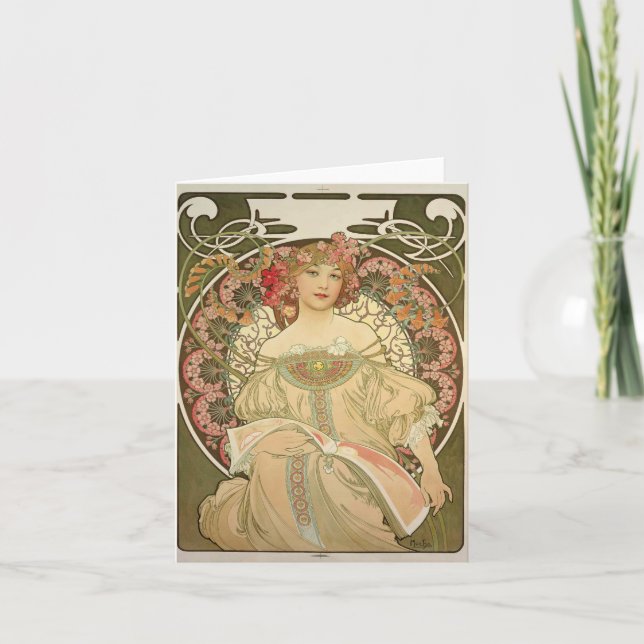 Alfons Mucha 2 Card (Front)