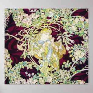 Alfons Mucha -  Art Nouveau Poster