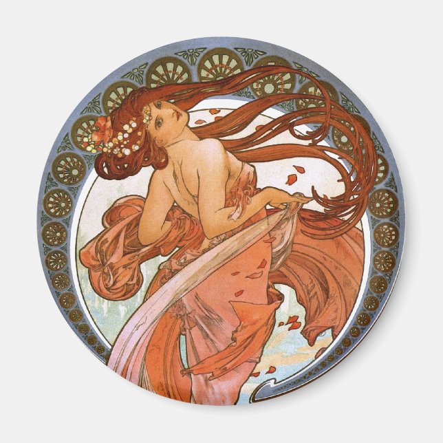 Alfons Mucha: Dance Magnet (Front)