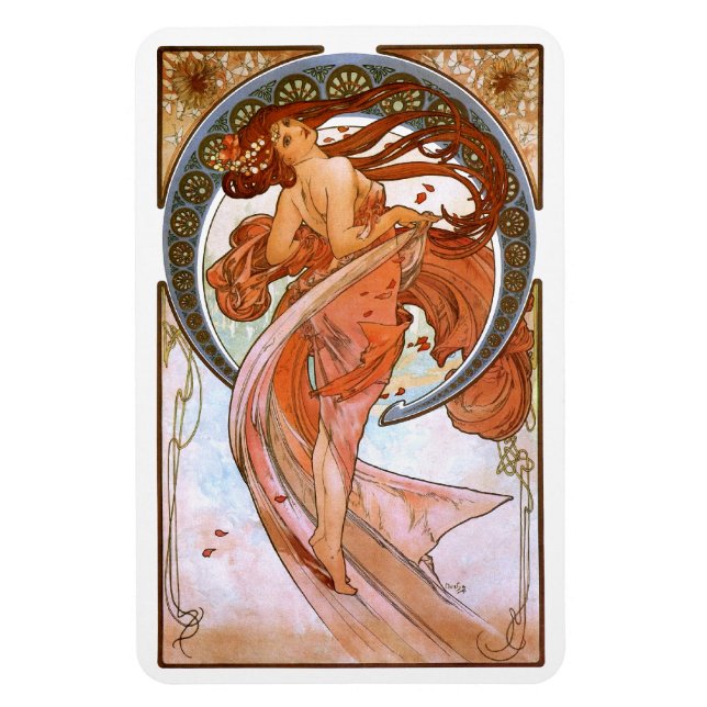 Alfons Mucha: Dance Magnet (Vertical)