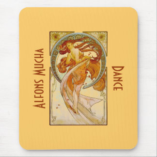 Alfons Mucha Dance Vintage Print Mousepad