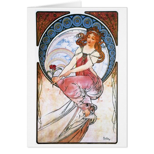 Alfons Mucha: Muse of Painting Cards (Front)