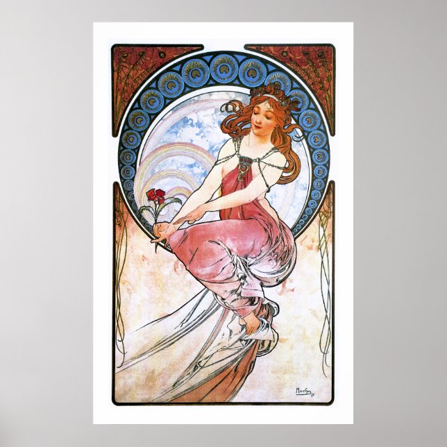Alfons Mucha: Muse of Painting Poster (Front)