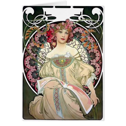 Alfons Mucha Reverie 1897 Cards (Front)