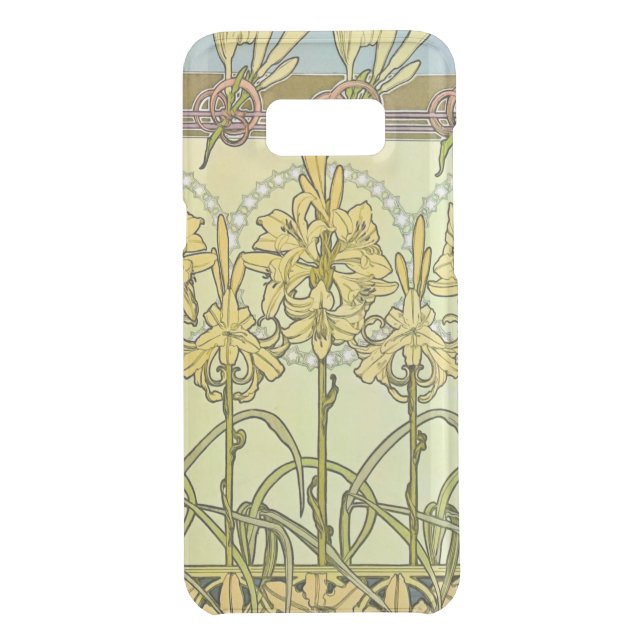 Alfonse Mucha Art Nouveau Lily Floral Pattern Uncommon Samsung Galaxy Case (Back)