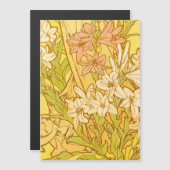 Alfonse Mucha Art Nouveau lily flowers (Front/Back)