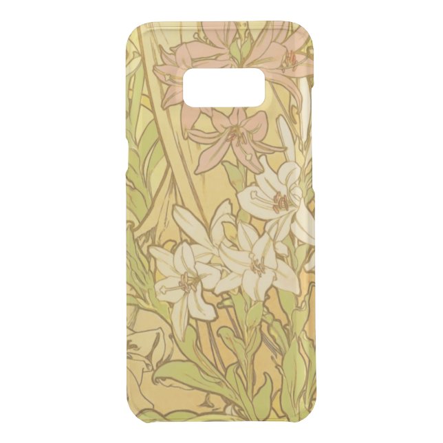Alfonse Mucha Art Nouveau lily flowers Uncommon Samsung Galaxy Case (Back)