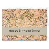 Alfonse Mucha Art Nouveau Peonies (Front Horizontal)