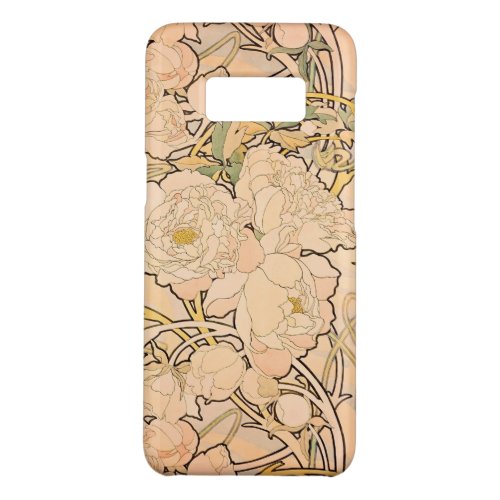 Alfonse Mucha Art Nouveau Peonies Case_Mate Samsung Galaxy S8 Case