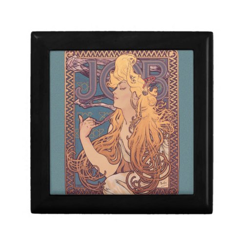 Alfonse Mucha Job Art Nouveau woman Gift Box