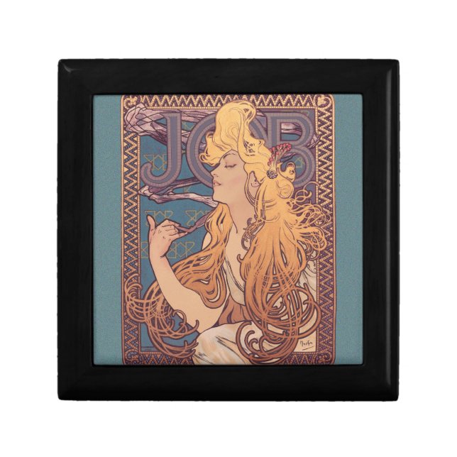 Alfonse Mucha Job Art Nouveau woman Gift Box (Front)
