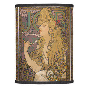 Alfonse Mucha Job Art Nouveau woman Lamp Shade