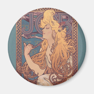 Alfonse Mucha Job Art Nouveau woman Magnet