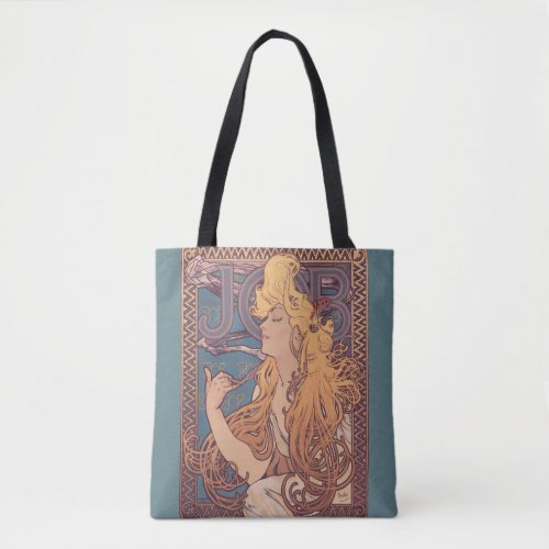 Alfonse Mucha Job Art Nouveau woman Tote Bag