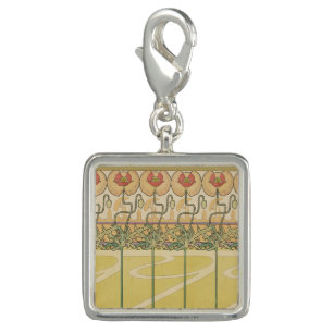 Alfonse Mucha Poppies Art Nouveau Floral Wallpaper Charm