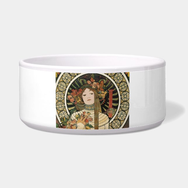 Alfonse Mucha Trappistine Nouveau Bowl (Front)