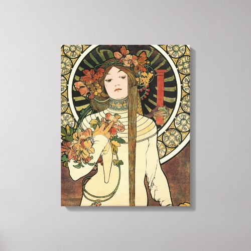 Alfonse Mucha Trappistine Nouveau Canvas Print