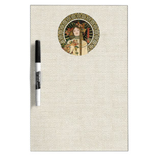 Alfonse Mucha Trappistine Nouveau Dry Erase Board