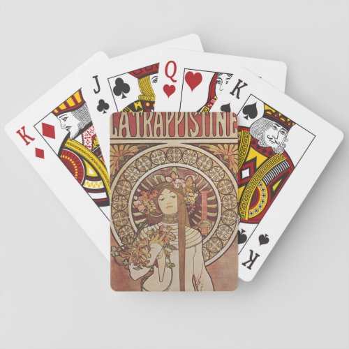 Alfonse Mucha Trappistine Nouveau Poker Cards