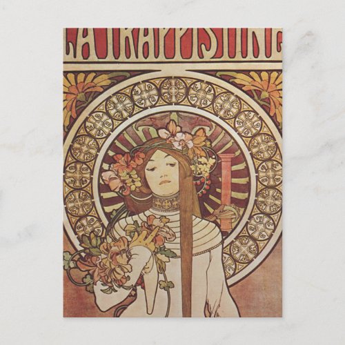 Alfonse Mucha Trappistine Nouveau Postcard