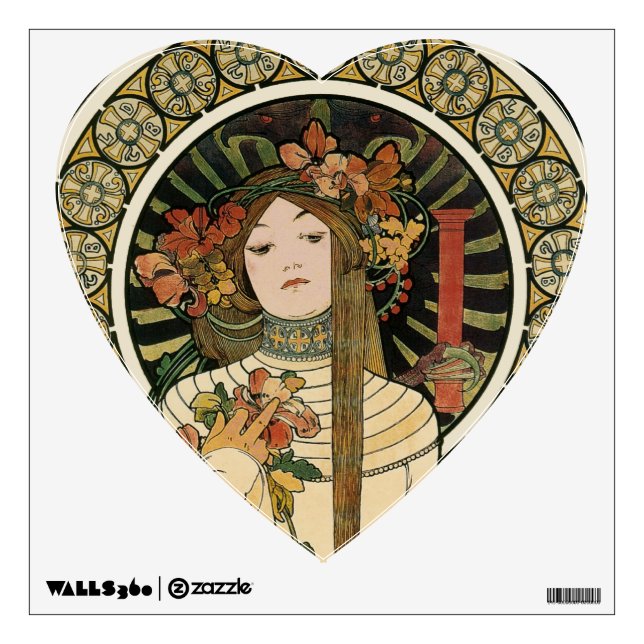 Alfonse Mucha Trappistine Nouveau Wall Decal (Front)