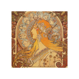 Alfonse Mucha Zodiac Art Nouveau Woman