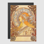 Alfonse Mucha Zodiac Art Nouveau Woman (Front/Back)